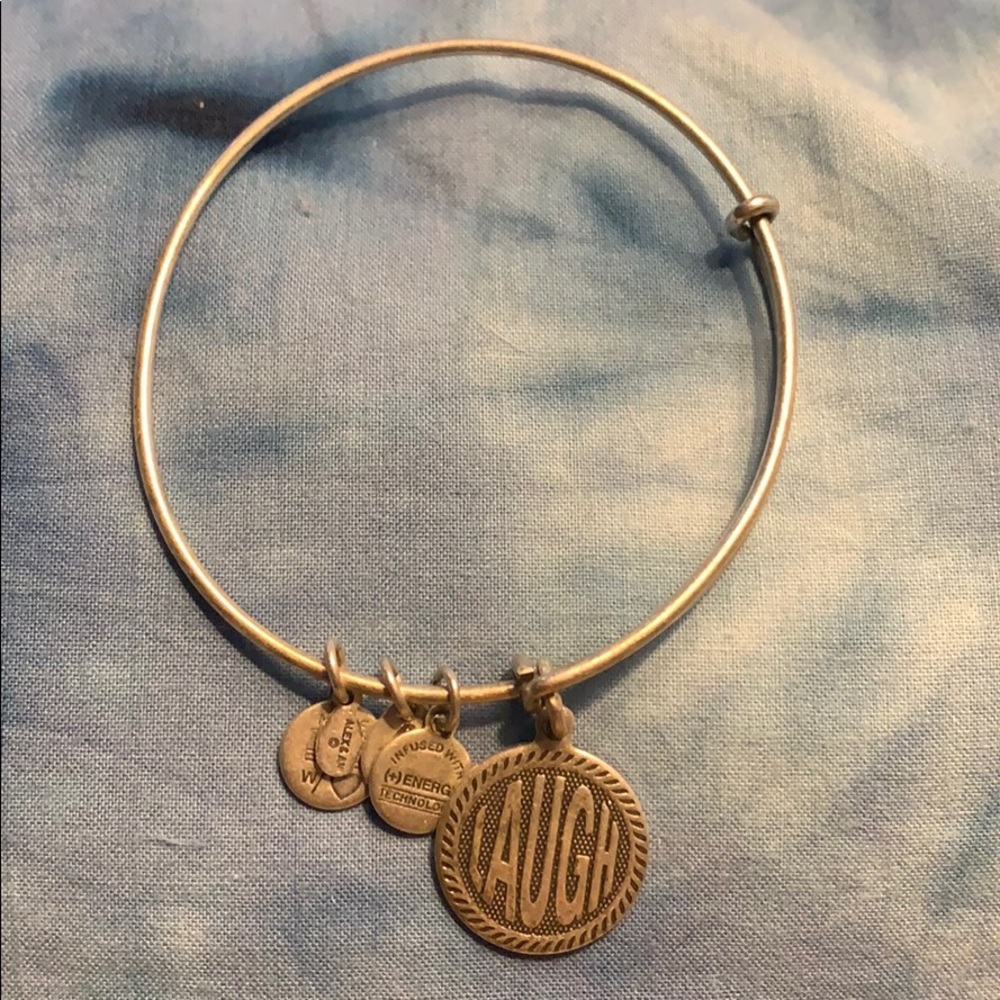 Alex And Ani Bracelet With Laugh Charm